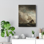 A ship on the high seas in a flying storm, known as 'The wind gust', Willem van de Velde (II)  ,  Stretched Canvas,A ship on the high seas in a flying storm, known as 'The wind gust', Willem van de Velde (II)  -  Stretched Canvas,A ship on the high seas in a flying storm, known as 'The wind gust', Willem van de Velde (II)  -  Stretched Canvas