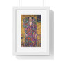   Premium Framed Vertical Poster,Gustav Klimt's Portrait of Eugenia Primavesi -  Premium Framed Vertical Poster,Gustav Klimt's Portrait of Eugenia Primavesi 