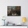 General Daendels says goodbye to Lieutenant Colonel Krayenhoff, Adriaan de Lelie  ,  Stretched Canvas,General Daendels says goodbye to Lieutenant Colonel Krayenhoff, Adriaan de Lelie  -  Stretched Canvas,General Daendels says goodbye to Lieutenant Colonel Krayenhoff, Adriaan de Lelie  -  Stretched Canvas