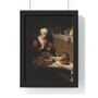 Old Woman Praying, Known as 'Prayer Without End', Nicolaes Maes  -  Premium Framed Vertical Poster,Old Woman Praying, Known as 'Prayer Without End', Nicolaes Maes  -  Premium Framed Vertical Poster,Old Woman Praying, Known as 'Prayer Without End', Nicolaes Maes  ,  Premium Framed Vertical Poster