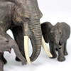 3 piece ultra realistic small world elephant family toy figures set for children