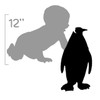 12 inch large and soft arctic penguin animal toy for children - size chart