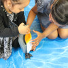 2 water effect large interlocking foam floor play mats for children & nurseries - Children playing view 2