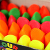 chubbi stumps 40-pack of vibrant neon crayons - Ideal first  wax crayons for kids with long-lasting colours - close up view