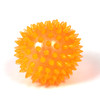 Set of 5 bright, textured sensory UV soft spiky balls, perfect for kids' hands-on sensory play and exploration. - orange ball