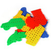 368-piece plastic and colourful mosaic peg board construction set for children