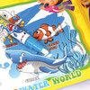 ocean themed magic water colouring book aqua doodle for children and nursery schools - close up