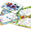 fruit themed reuseable magic water coloiring book aqua doodle for children and nursery schools - bundle view