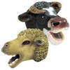 2 piece farm animal hand puppets includes a cow and a sheep puppet for children and nurseries. - main view