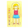 Wooden human body jigsaw puzzle (girl design) for children and nurseries - main view