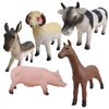 Set of 5 small world farm animal toys for children