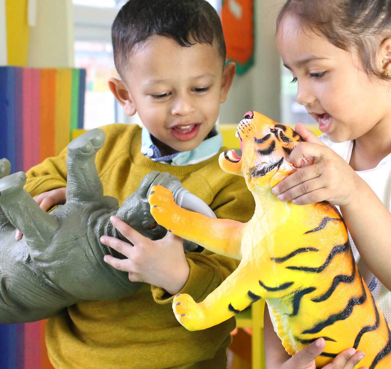 5pc Jumbo Safari Animal Toys | Talking Turtle