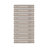 Q-Connect Acrylic Shatter Resistant Ruler 15cm Clear (Pack of 10)