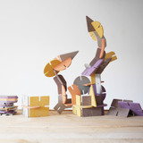 U-NU 35 piece various colours construction set