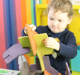 U-NU 70 piece various colours construction set