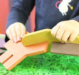 U-NU 70 piece various colours construction set