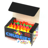 chubbi stumps 40-pack of vibrant neon crayons - Ideal first  wax crayons for kids with long-lasting colours - main view