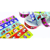 Christmas Craft Bundle for Nursery Teachers - Includes Star Design Wood Craft Sticks, Christmas Tree Design Wood Craft Sticks, Palm Printers, and Glitter Paper Chains - stickers view