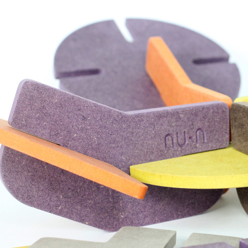 U-NU 70 piece various colours construction set