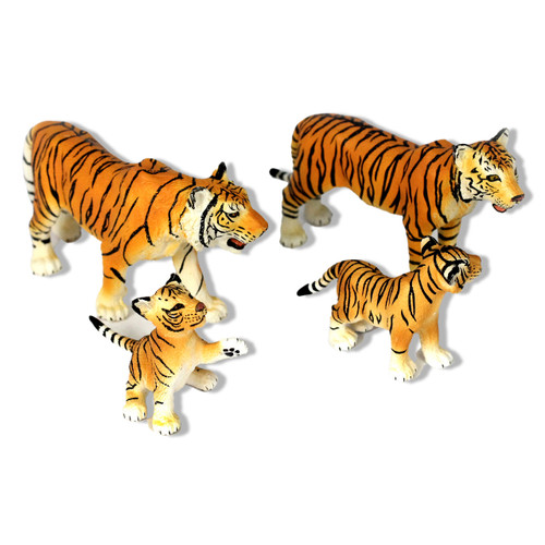 Small World Tiger Toys - Lifelike and Realistic Jungle Animal Figurines for Imaginative Play and Learning. Ideal for Early Years Providers. - close up view