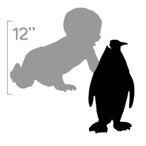 12 inch large and soft arctic penguin animal toy for children - size chart