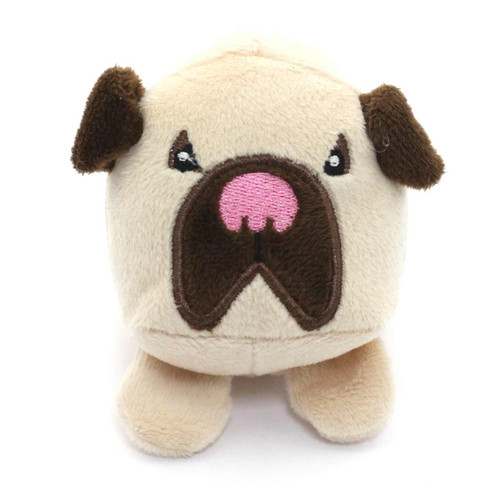 Small Plush Brown Pug