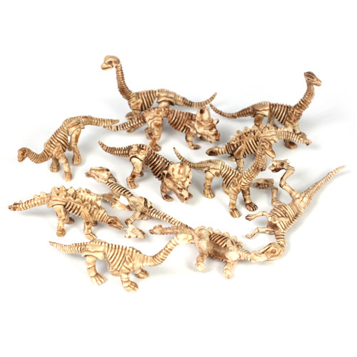 204pcs small world dinosaur skeleton counting & matching set for children