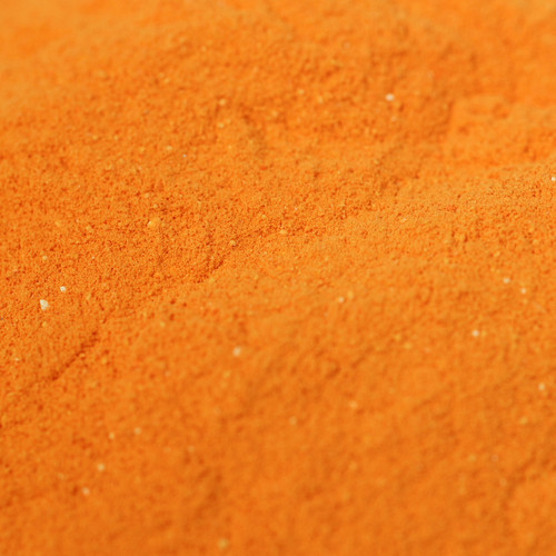 childrens' messy play orange rainbow powder