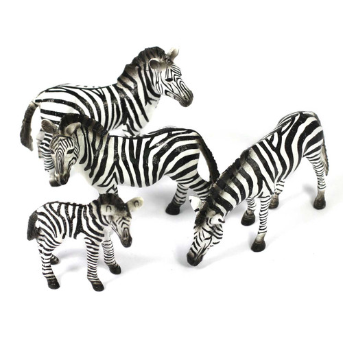 4 zebra toys for children and nursery schools