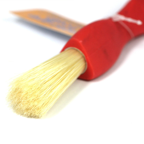 childrens chunky paint brush with easy grip handle - close up view