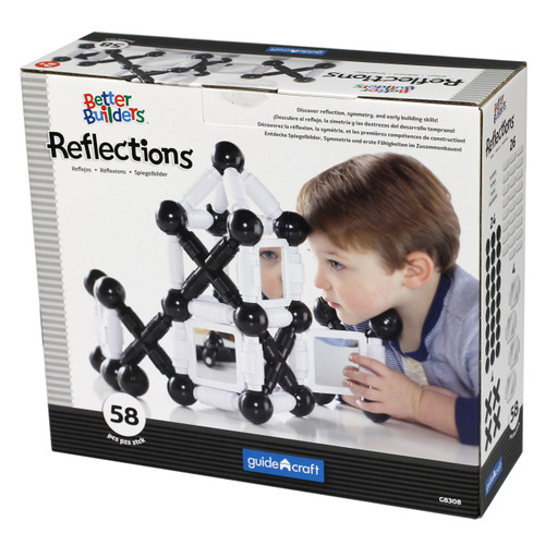 Magnetic Reflection Black & White Building Set