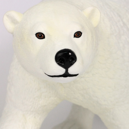 Close up of our jumbo polar bear play figure