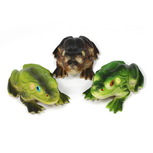 9 piece realisitc small world marine life toy set for children and nurseries - Frog bundle view