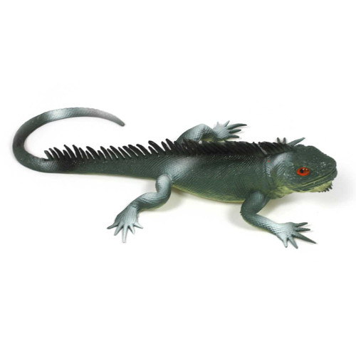 Small World Lizard Toy Set - 6pcs - highly realistic and detailed lizard toys perfect for children and nursery schools - silver lizard