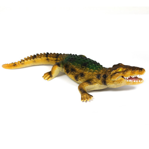 20 inch realistic crocodile toy - right side view