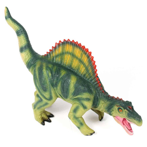 side view of our dinosaur toy - a 21-inch spinosaurus