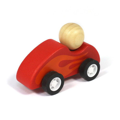 childrens road tape and wooden toy car -3