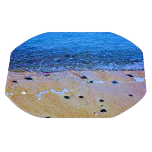 Tuff Tray Mat - Sea Shore on its own without tuff tray