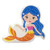 Small World Fairy Mermaid Figures set for children - Close-up view 3
