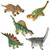 Dinosaur Jumbo, Sensory Soft Touch Set of 5 And Footprints