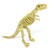 6-piece dinosaur skeleton bones set for children - single dinosaur view 4