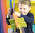 child playing with our U-Nu 140 piece eco-friendly colourful wooden natural building and construction set