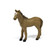 Light brown toy horse figure from a farm animals toy set