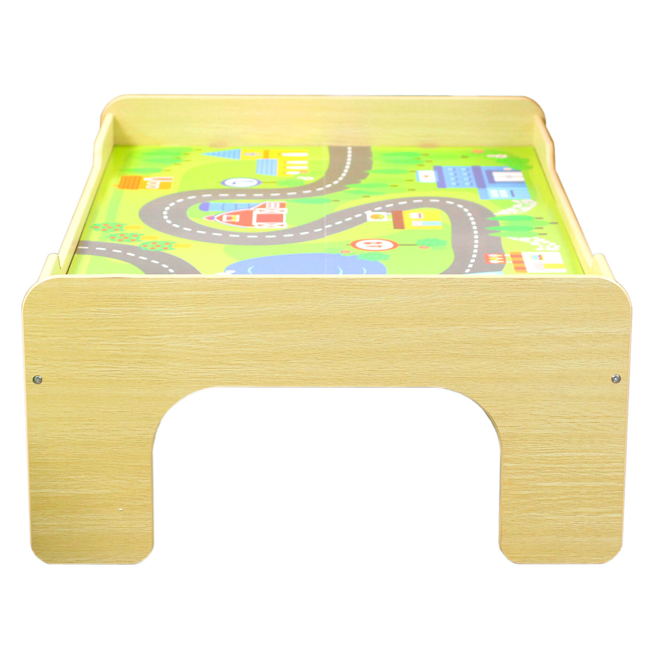 Children's Wooden Play Table With Reversible Top Talking Turtle