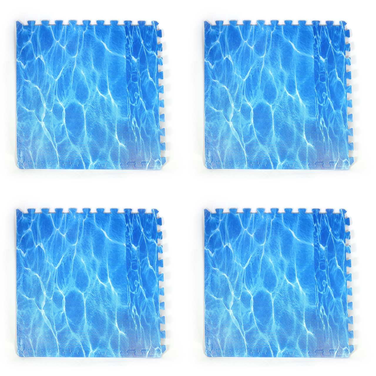 Interlocking Foam Play Mats x4 Water Design Talking Turtle
