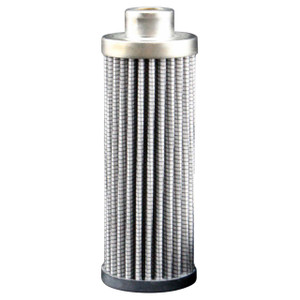 Hydac 0030R010BN3HC hydraulic filter replacement. Pleated filter with metal end caps and tall top inlet.