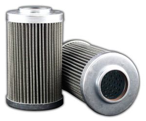 Hydac 0160D074WHC hydraulic filter with pleats and top inlet. The photo shows two filters for both views.