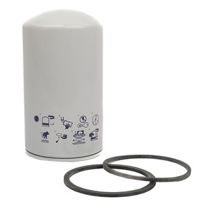 00520-016 Sullivan Palatek equivalent oil filter. White spin-on oil filter with two O-Rings.