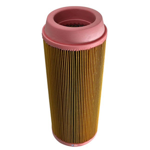 Atlas Copco 1622-0171-00 air filter. Aftermarket pleated air filter with pink top inlet.