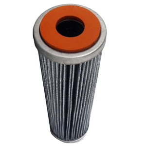 Pall MCS1001HT coalescing filter replacement. Pleated filter with metal endcaps and a large orange gasket on top.